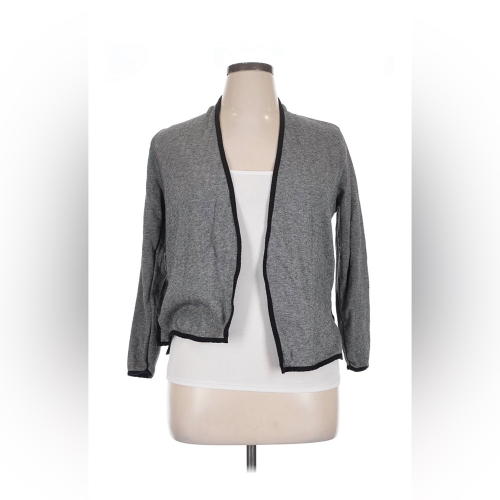 Alfani Charcoal Open-Front Blazer